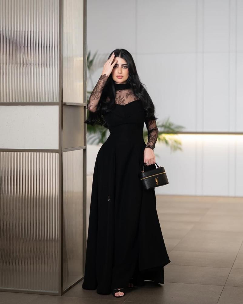 فستان سهره ناعم انيق اسود