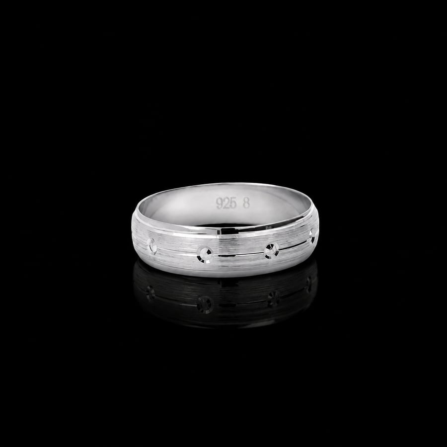 Men's silver ring 925