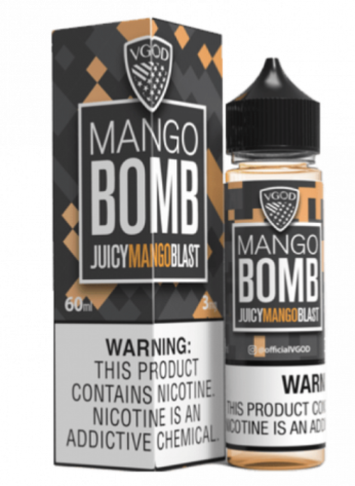 vgod mango bomb 60ml freebase vape sharq