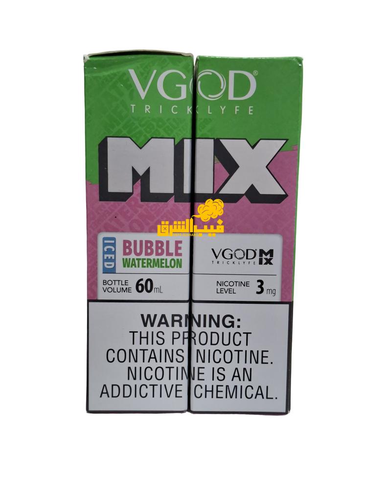 vgod watermelon gum iced 60ml 3mg 6mg 12mg 18mg vape sharq