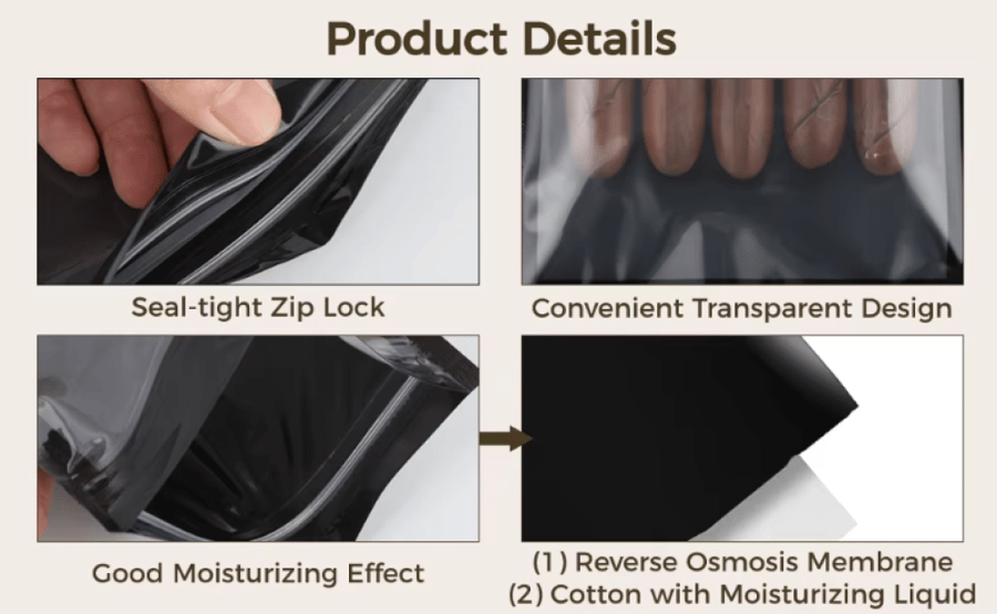 Cigar humidity control bags
