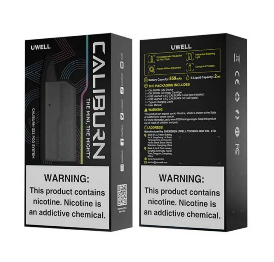 uwell caliburn gz2 pod system vape sharq device