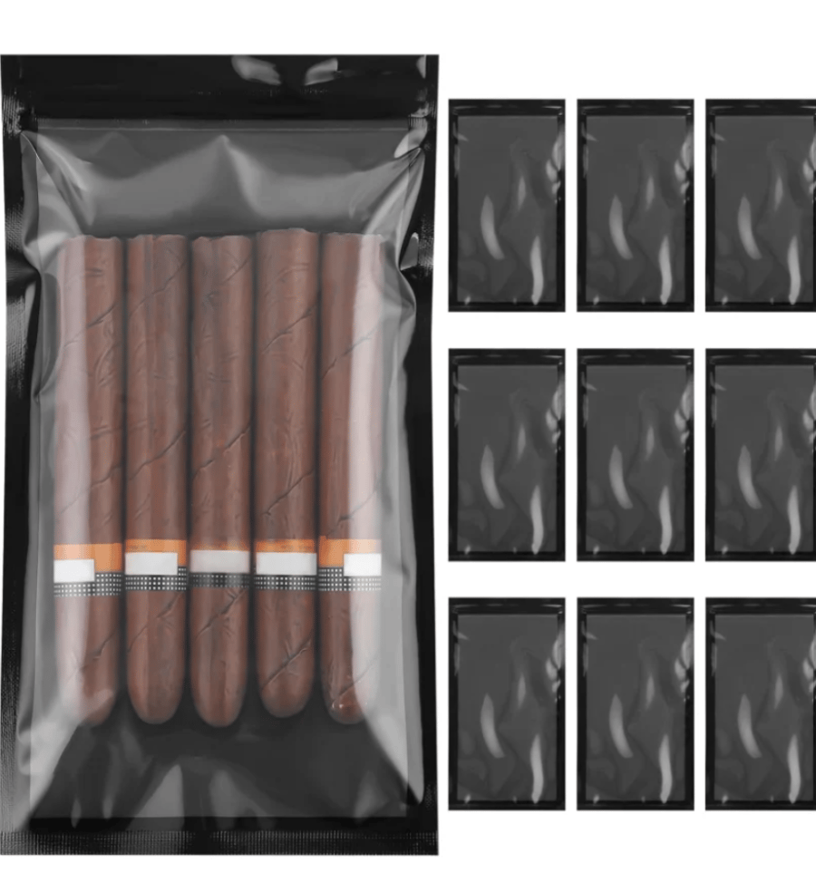 Cigar humidity control bags
