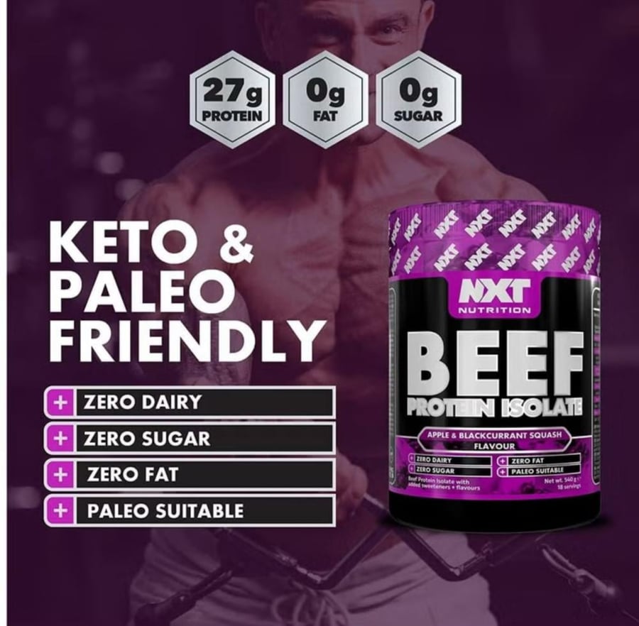 نكست نيوترشن بيف بروتين ( NXT NUTRITION BEEF PROTIEN ISOLATE 540G)