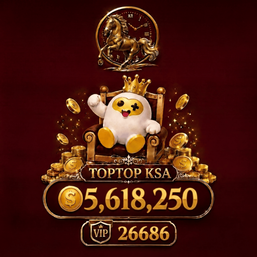 شحن TopTop – 5,618,250 كوينز + 26,686 VIP