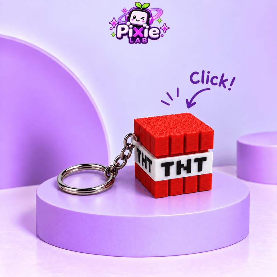 كليكر TNT ماينكرافت | ميدالية مفاتيح