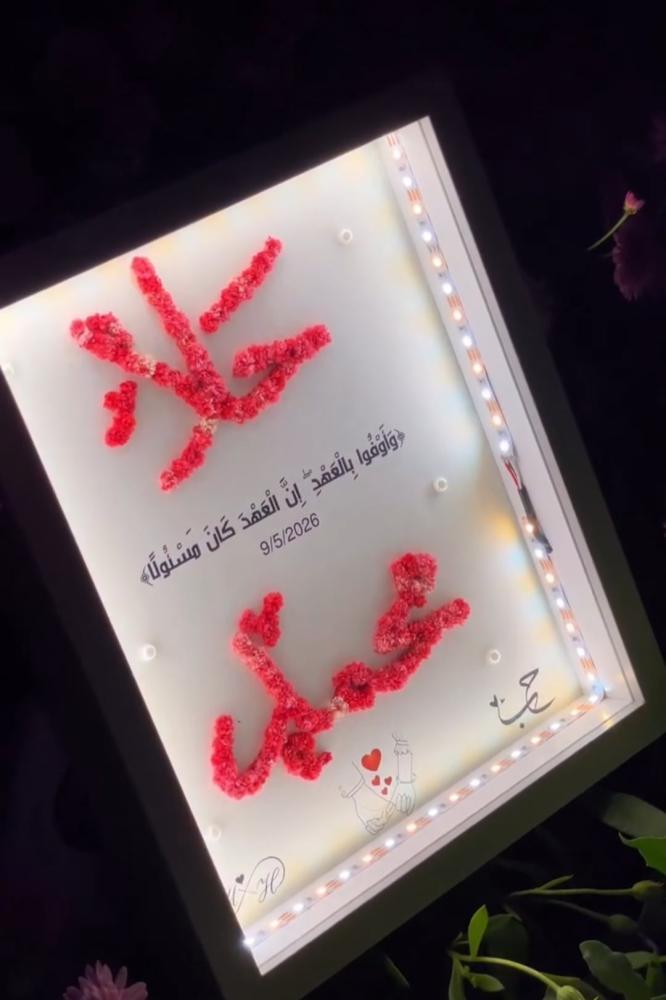 برواز المضيء - بالأسماء والورد