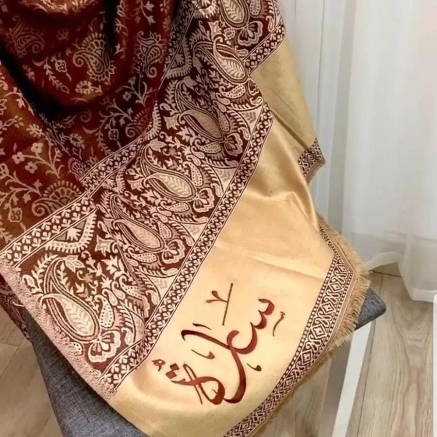 شال كشميري شتوي بالاسم_ متجر مشاعر