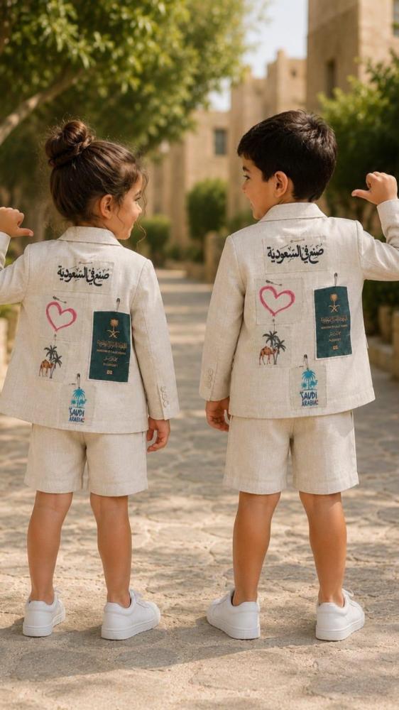 طقم اليوم الوطني الملكي للأطفال