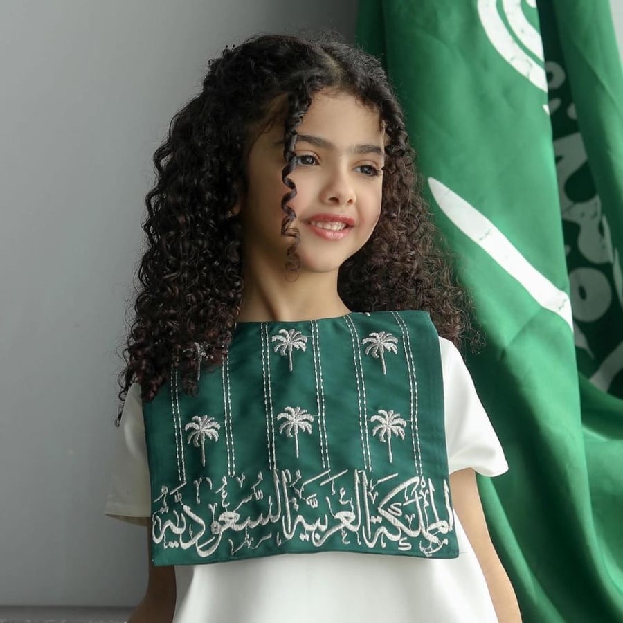 فستان بناتي اليوم الوطني