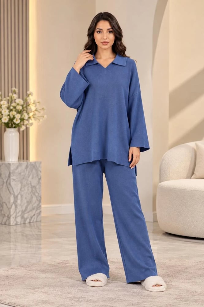 بجامة نسائية أزرق سماوي