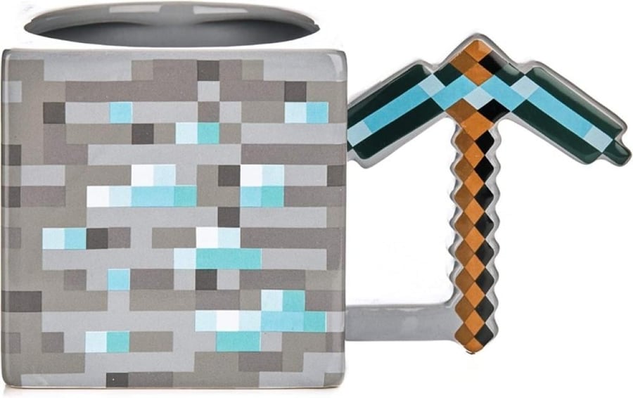 قدح ماين كرافت - الفأس الماسي (Minecraft Pickaxe Mug) - إصدار Paladone