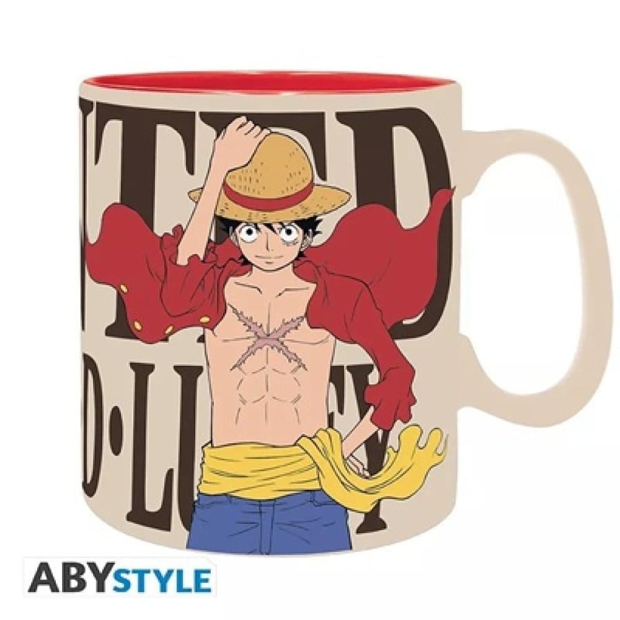 قدح لوفي وملصق المطاردة (Luffy & Wanted Mug) - إصدار ABYstyle