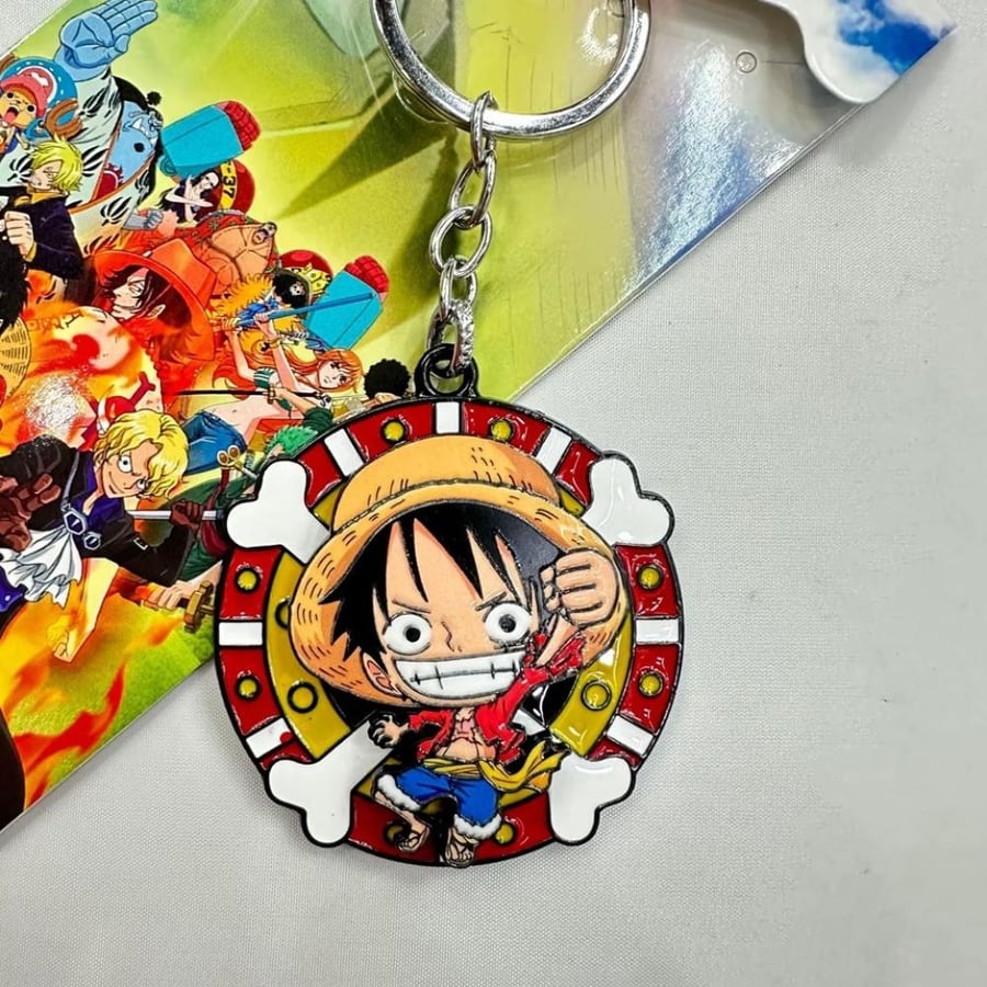 ميداليات ون بيس التفاعلية والميكانيكية (One Piece: Rotatable & Retractable Metal Keychains) - اختر تصميمك المفضل من 4 إصدارات أسطورية
