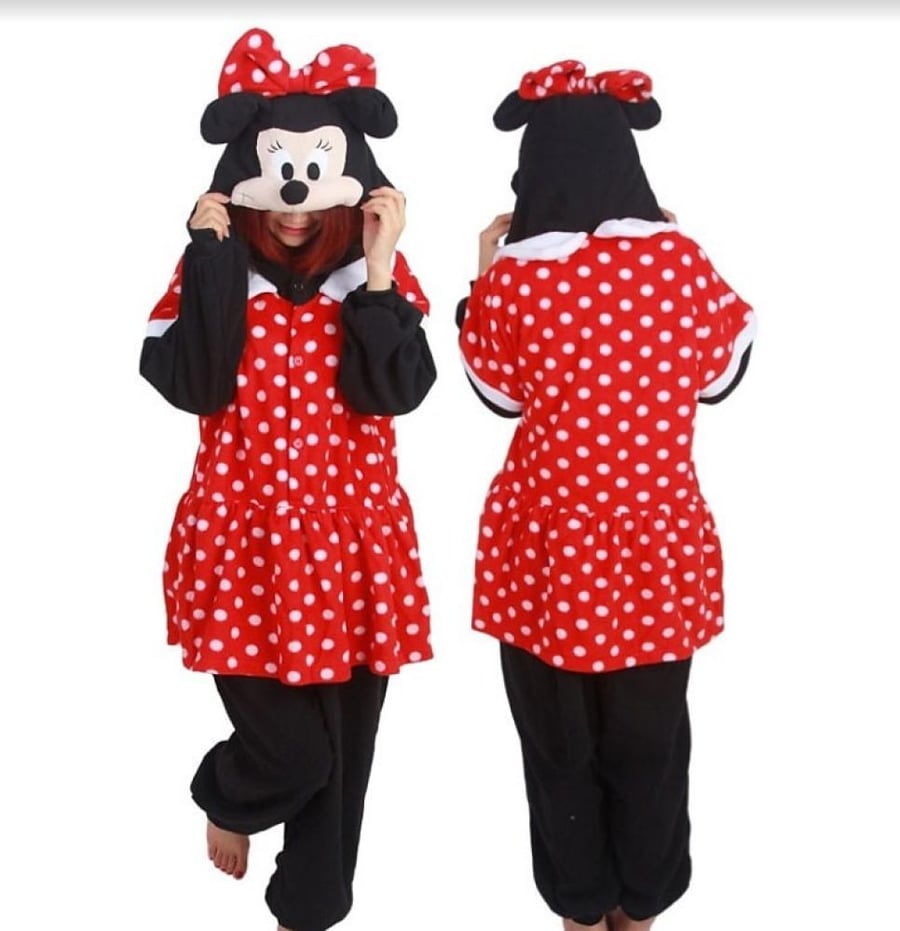 أفرول بيجاما ميني ماوس كيغورومي الأصلي من سازاك (Official SAZAC Disney: Minnie Mouse Kigurumi Costume)