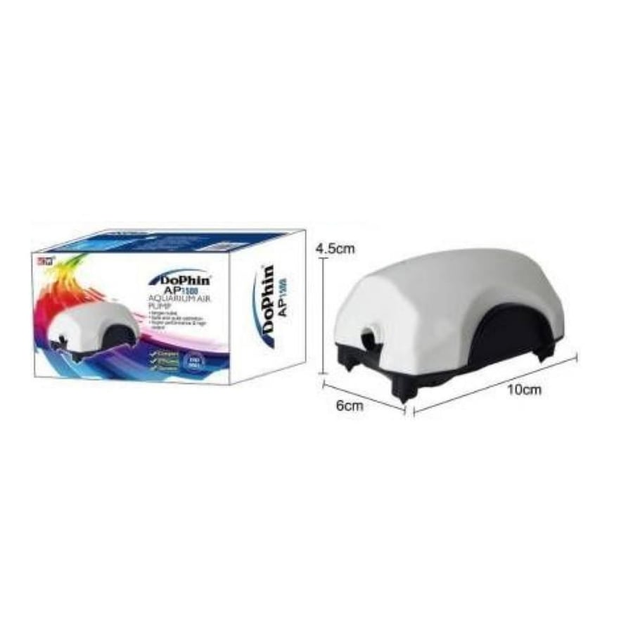 مضخة هواء صامتة وموفرة للطاقة لأحواض الأسماك دوفن Dophin AP 1500