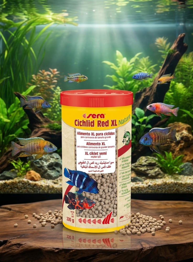 طعام أسماك السيكليد سيرا سيكليد رد XL نيتشر Sera Cichlid