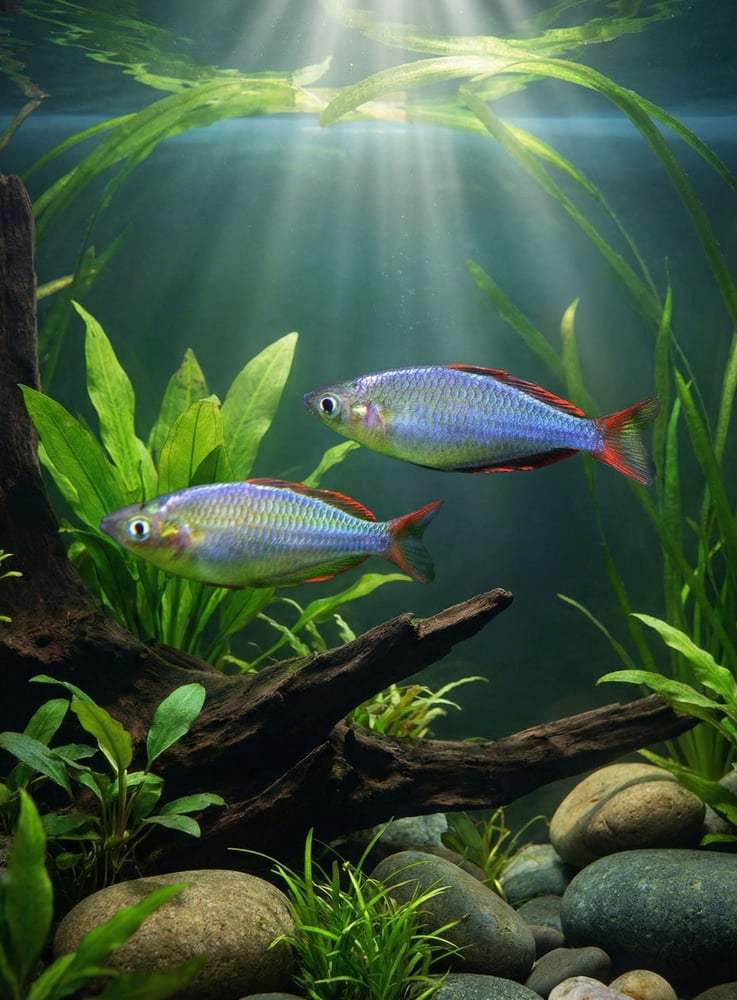 سمكة رينبو دوارف تترا لأحواض الزينة Rainbow Dwarf Tetra