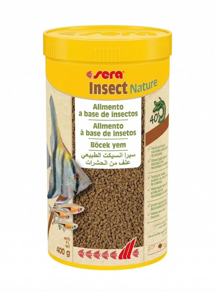 غذاء أسماك الزينة من الحشرات سيرا إنسكت نيتشر Sera Insect Nature
