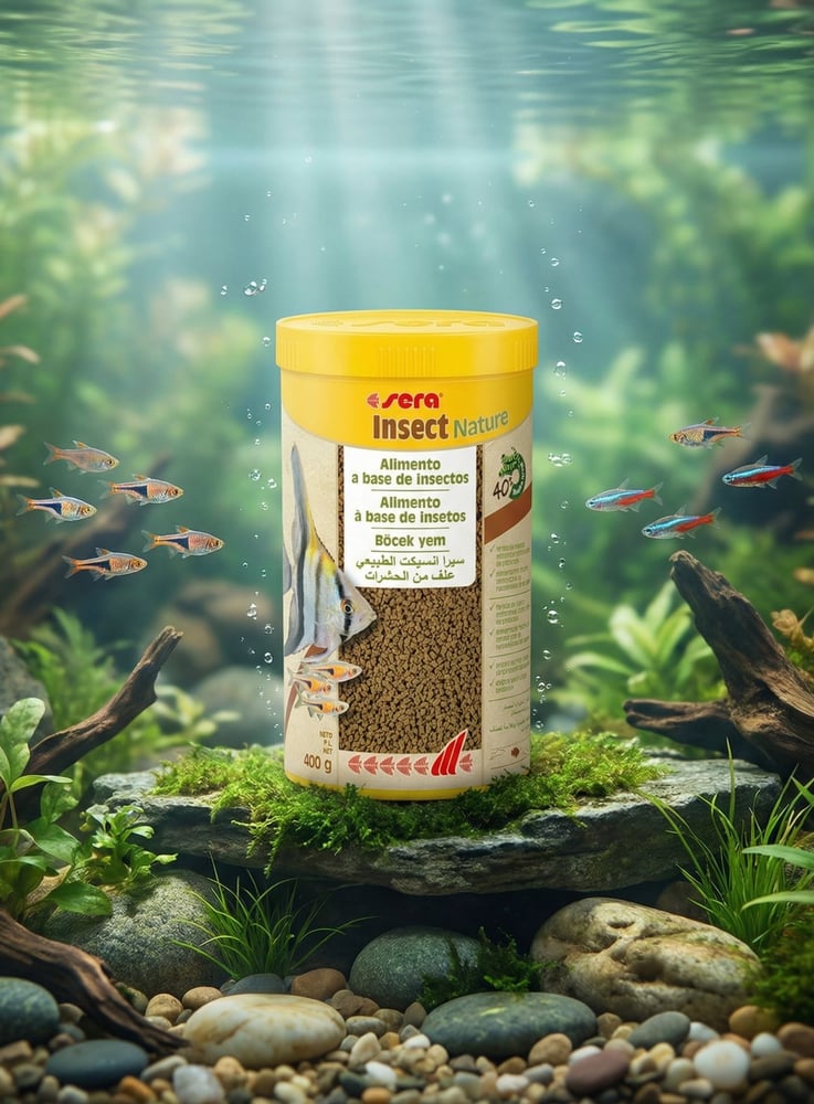 غذاء أسماك الزينة من الحشرات سيرا إنسكت نيتشر Sera Insect Nature