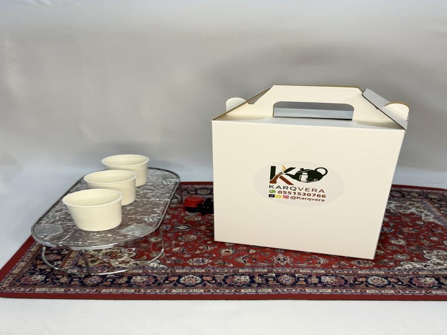 Saudi Arabian coffee thermos in cartoon