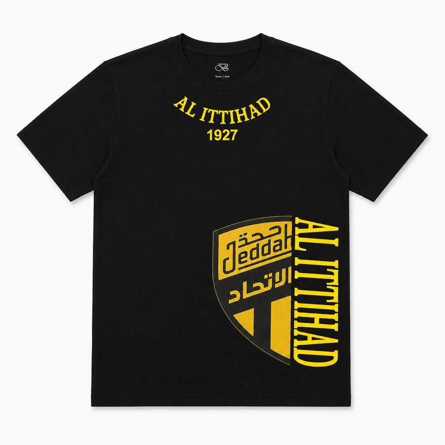 تيشيرت بطباعة لنادي الاتحاد