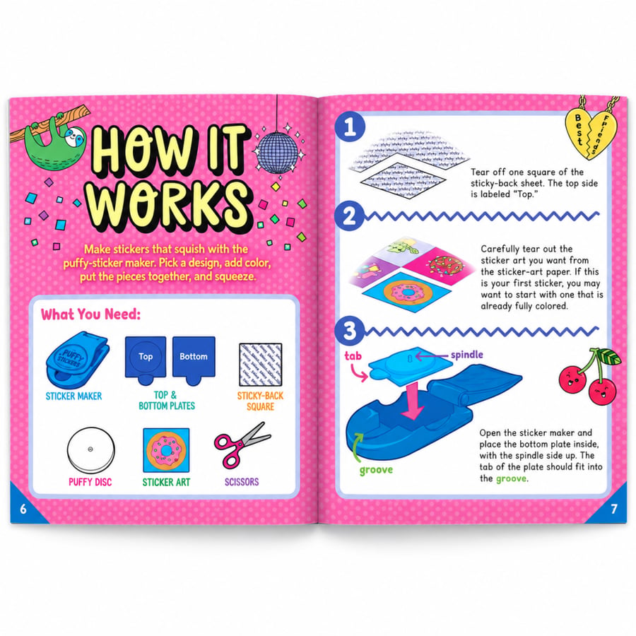 اصنعي ملصقاتك الإسفنجية – Make Your Own Puffy Stickers