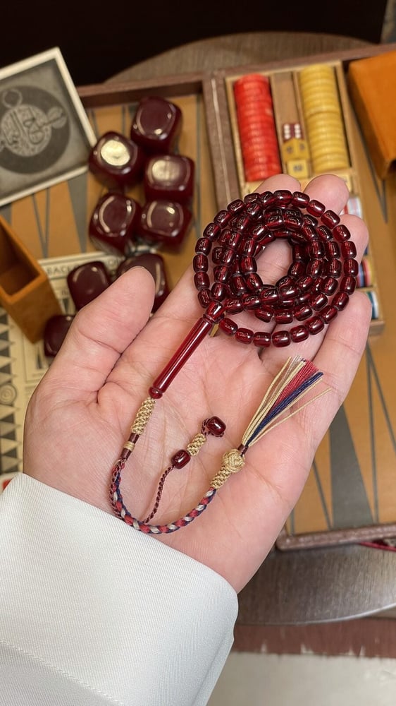مسباح سندلوس 5.5×6.5 مل – 97 خرزة بكركوشة (تفصيل خاص)