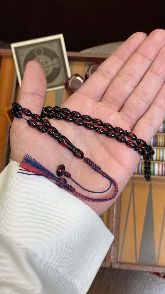 مسباح فاتوران 6×10 مل – 49 خرزة بكركوشة (تفصيل خاص)