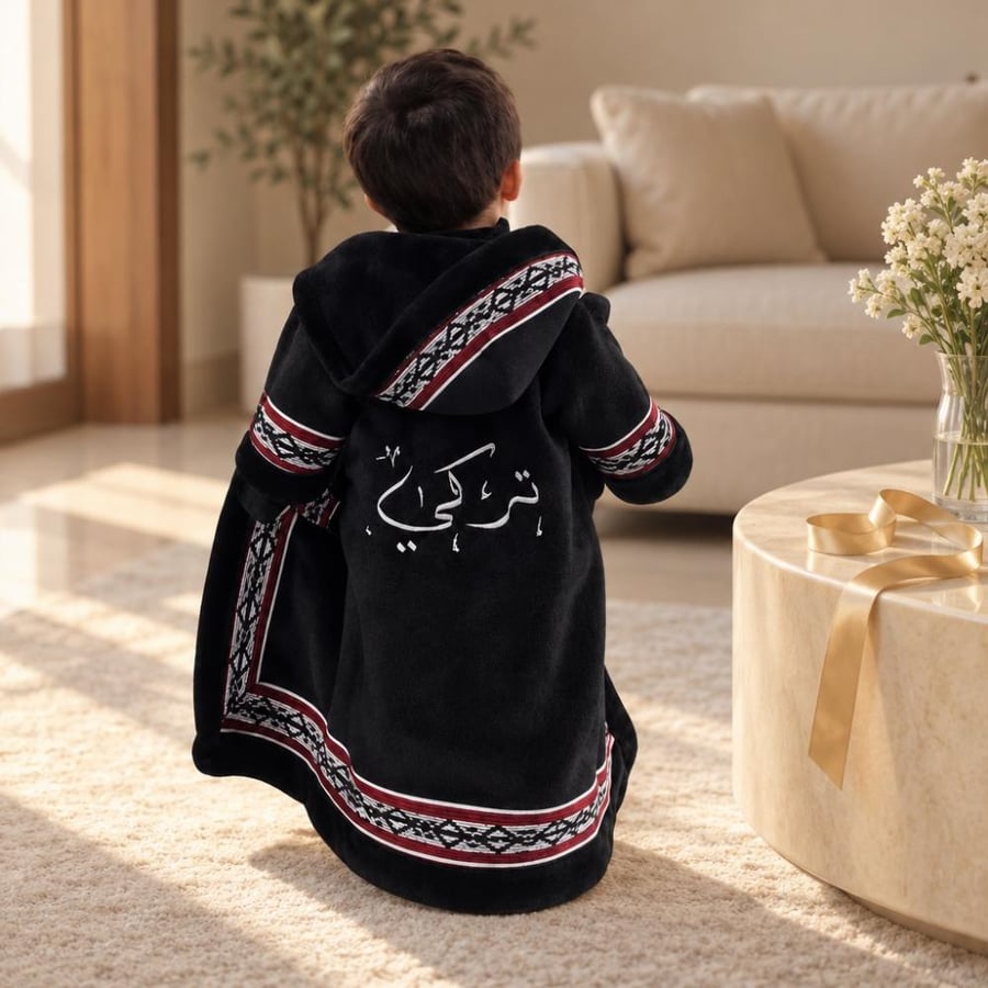 فروة بالاسم للأطفال لحظة الإهداء