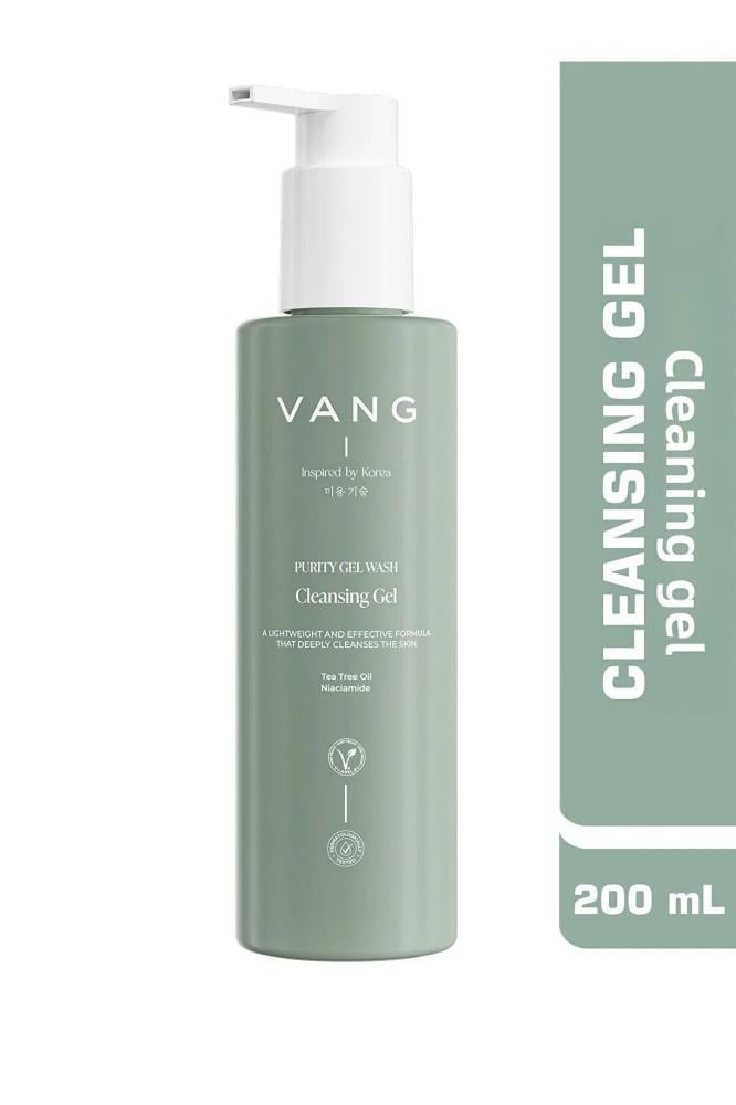 VANG جل منظف - للبشرة الدهنية والمختلطة. إصلاح الحاجز. نيم. جل تنظيف الوجه - جل غسول الوجه 200 مل