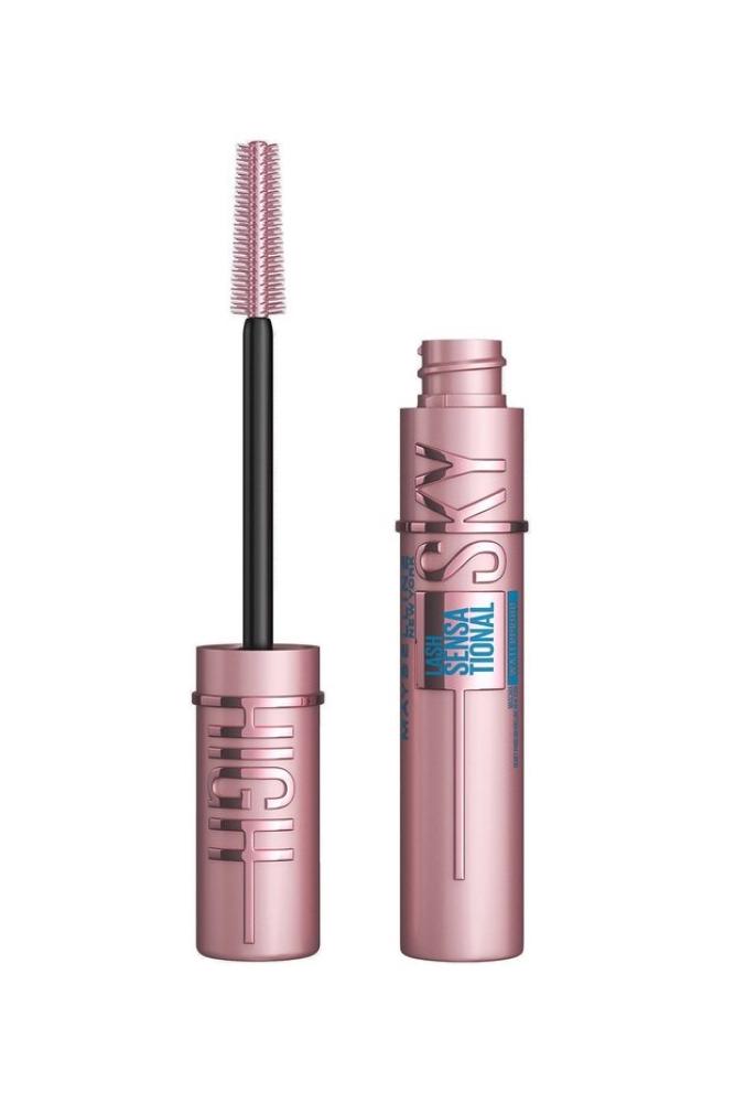 Maybelline New York ماسكارا لاش سينسيشنال سكاي هاي، أسود فاحم | ماسكارا | مكياج خفيف الوزن يدوم طويلاً