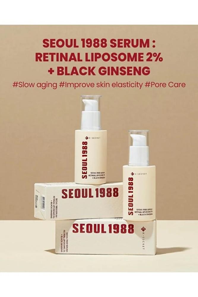 Serum سيروم ريتينال ليبوسوم 2% مع الجينسنغ الأسود 30 مل – سيول 1988 من كيه سيكريت