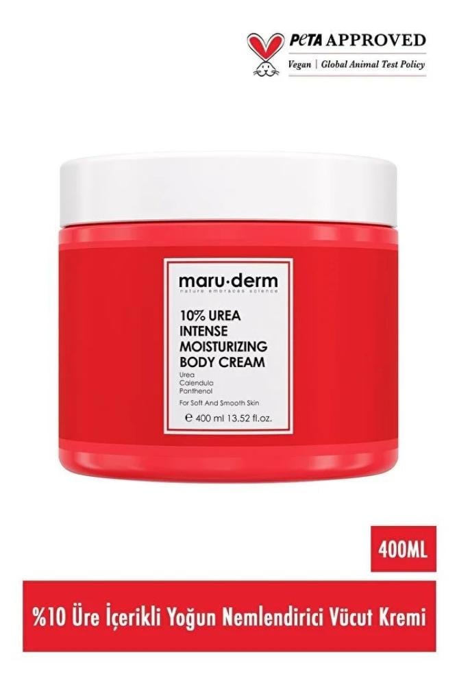 Maru.Derm كريم ماروديرم 10% يوريا مرطب مكثف للجسم - 400 مل