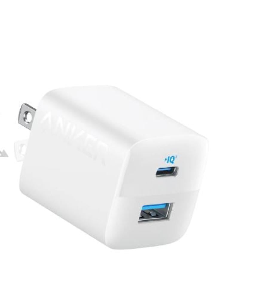 شاحن أنكر 323 بقوة 33W مع كيبل USB-C إلى Lightning – شحن سريع وآمن
