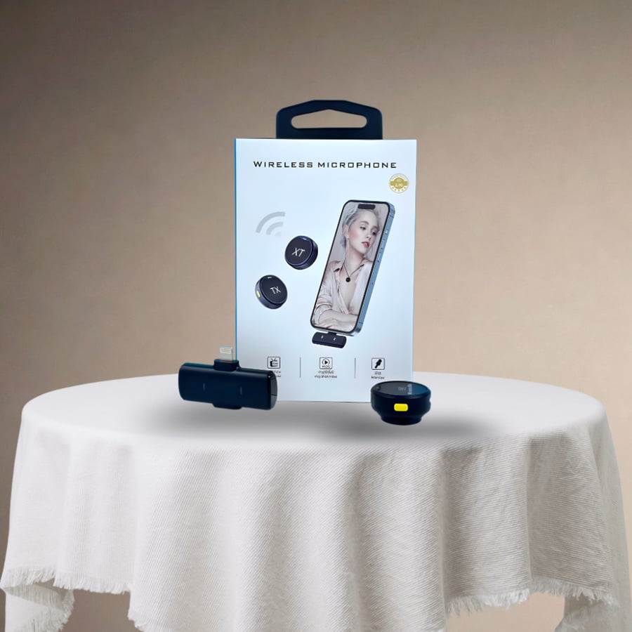 مايك وايرلس مزدوج لصناع المحتوى (Wireless Microphone)