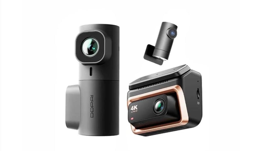 داش كام DDPAI z60 pro 3 بدقة 4K كاميرا امامية وخلفية وداخلية