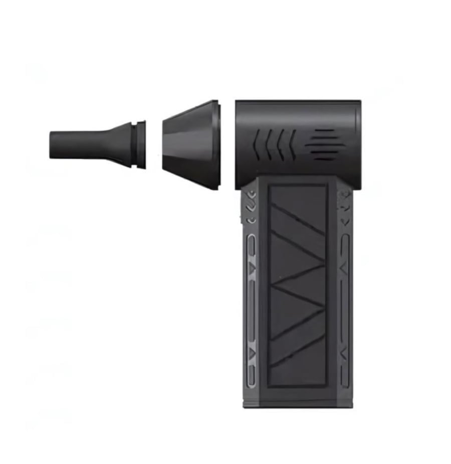 Small air blower, electric air blower, 3 turbo gears, rechargeable blower, with car cleaning seal, lightweight