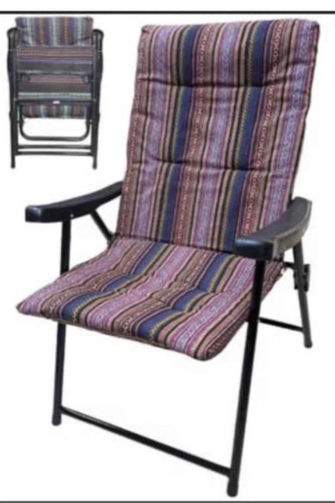 Foldable travel chair pink with navy
