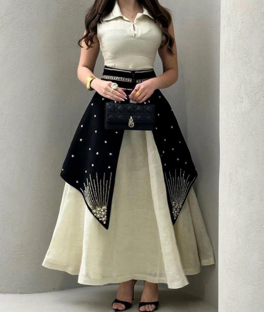 Elegant luxurious dress with luxurious finish