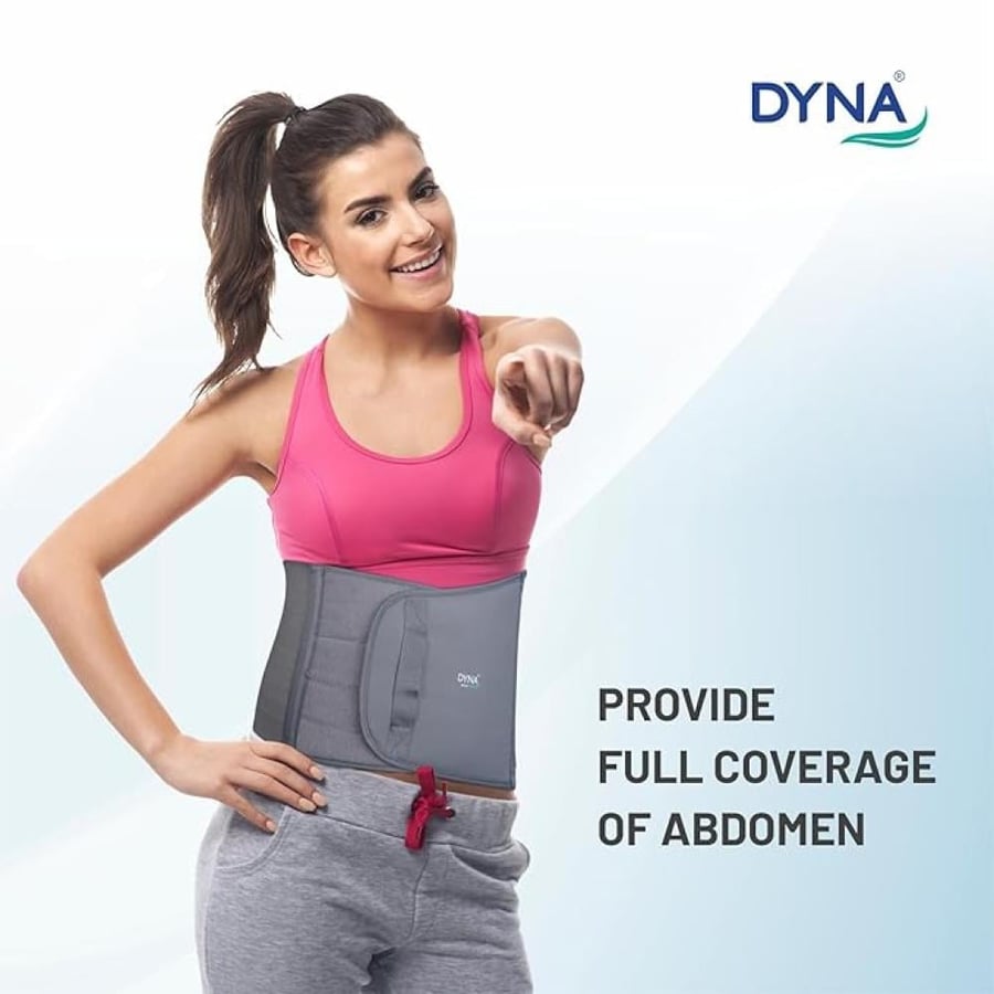 Dyna Tummy Trimmer Belt-9 Inch-(Waist Trimmer, slimming and abdominal belt for Men & Women) (Small(For Waist Circumference of 70-80 cm))
