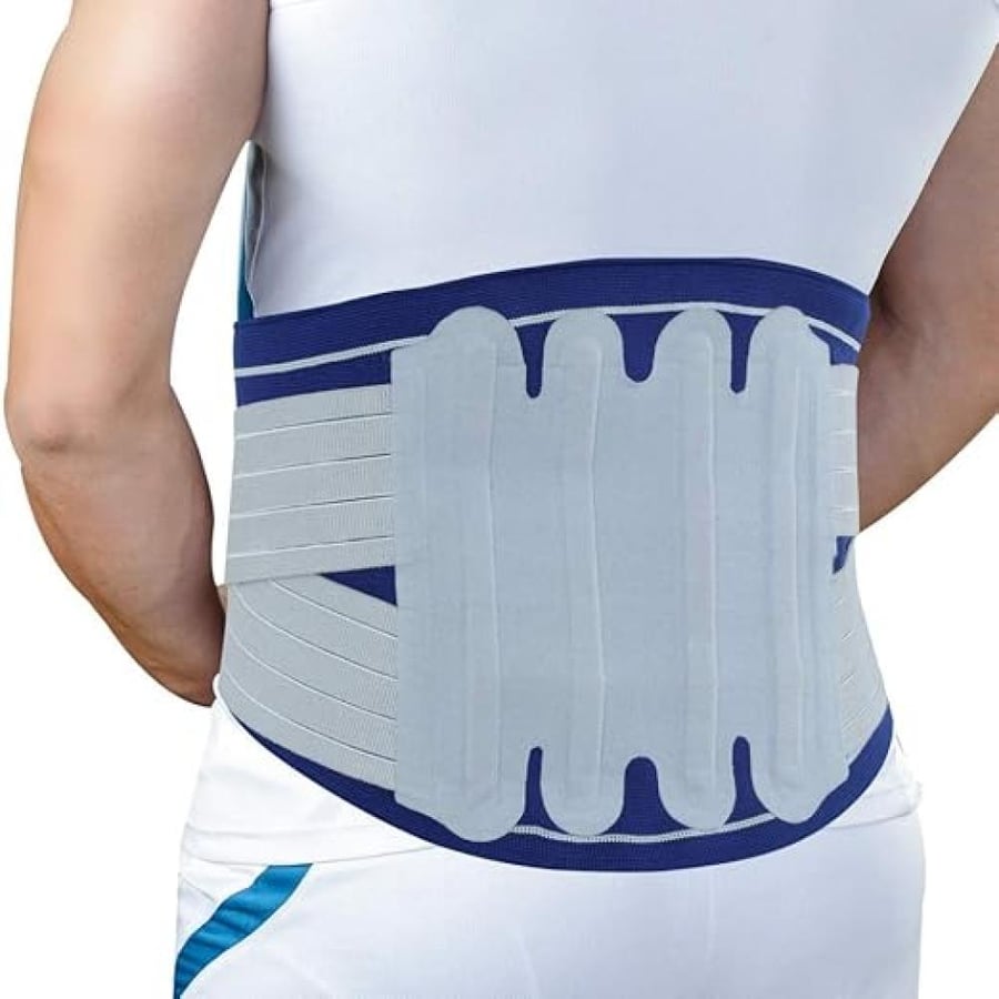 DYNA LumboGrip DS 3D Knitted Lumbo Sacral Corset(Dual Strap)-Back Pain Belt with Dual Strap for Better Fit (Medium)