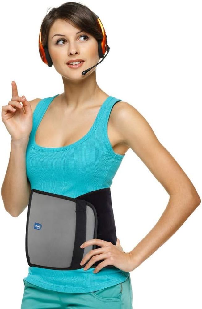 Dyna Tummy Trimmer Belt-9 Inch-(Waist Trimmer, slimming and abdominal belt for Men & Women) (Small(For Waist Circumference of 70-80 cm))