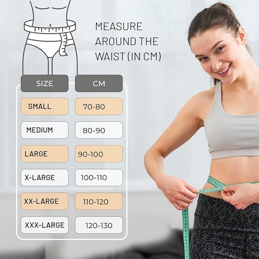 Dyna Tummy Trimmer Belt-9 Inch-(Waist Trimmer, slimming and abdominal belt for Men & Women) (Small(For Waist Circumference of 70-80 cm))