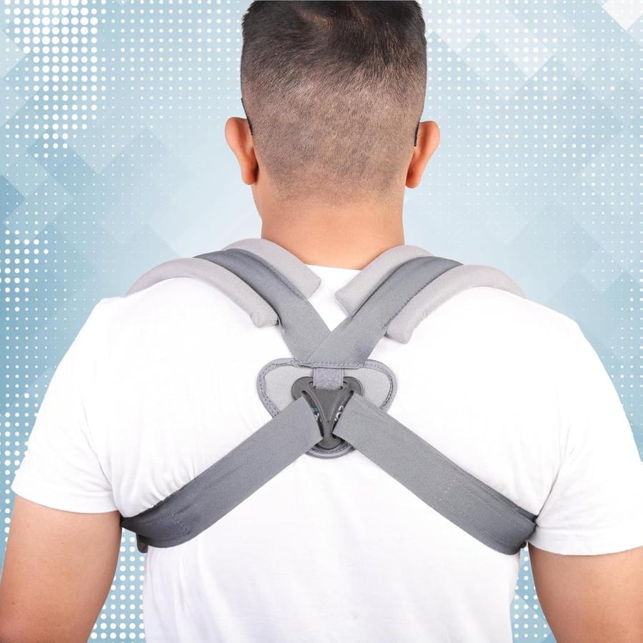 Click to see full view Dyna Clavicle Correction Belt with Velcro! Clavicle Brace for Collar-bone Injury Support ! Ideal for clavicle fractures and postural problems (L)
