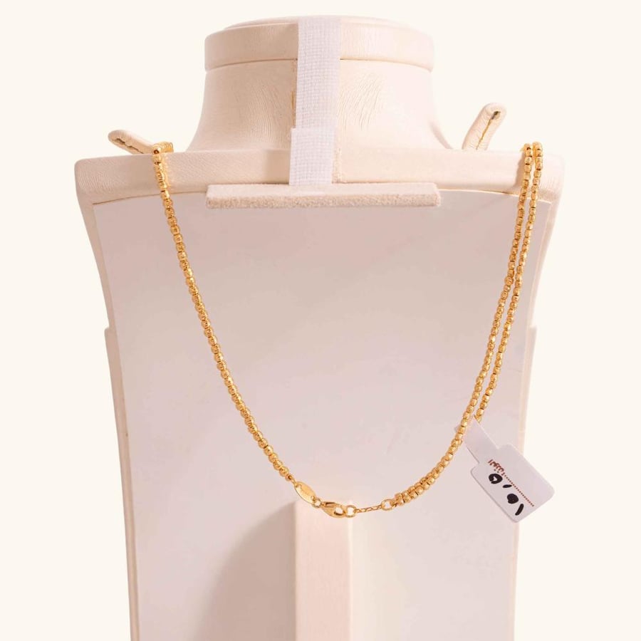 Gold prayer bead chain model Durica Mix - 21 karat