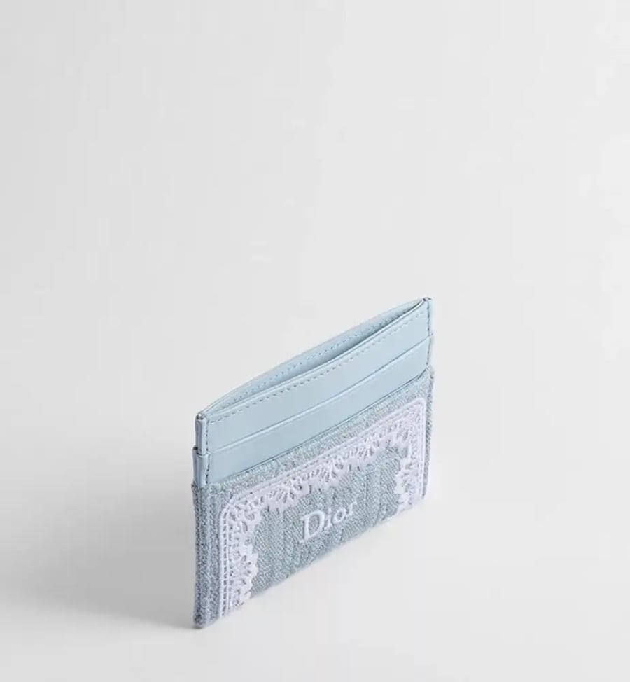 حاملة البطاقات Dior Oblique Freesia