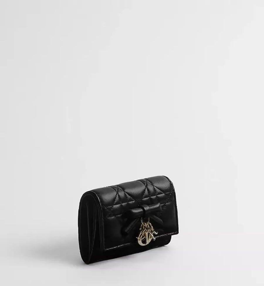 محفظة Lady Dior Glycine