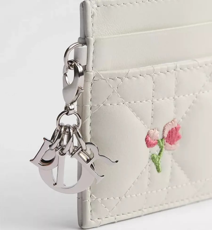 حاملة البطاقات Dioramour Lady Dior Freesia