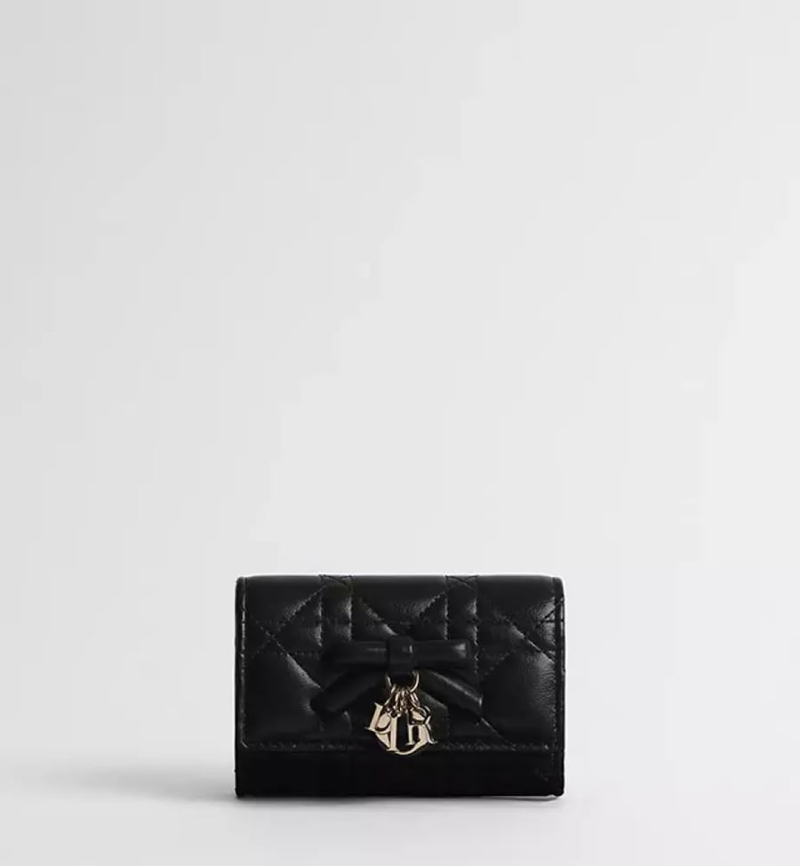 محفظة Lady Dior Glycine